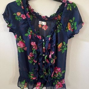 Hollister sheer blouse